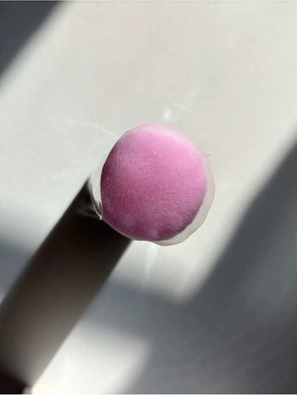 Givenchy Parfums Kabuki Brush – White and Light Pink Bristles with Black Handle